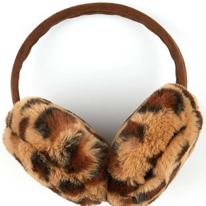 Hana - Wholesale Earwarmers/Ear Muffs - Women's - C.C Leopard Print Earmuffs