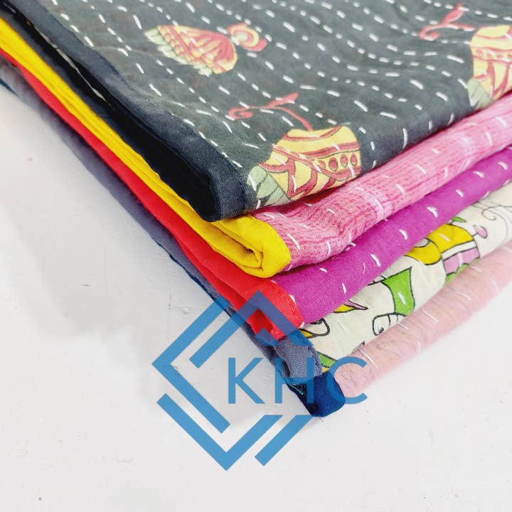 KHC – wholesale Tea towel – Wholesale Mix Assorted Vintage Kantha Kitchen Towels6