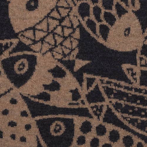 McKernan – Cachecol - Mulher por atacado – Cachecol Fjord – Jacquard de Lã Superfina com Motivo de Peixe6