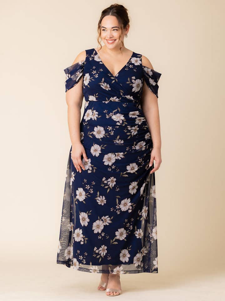 Seraphina Mesh Gown - Plus Size for wholesale by Kiyonna