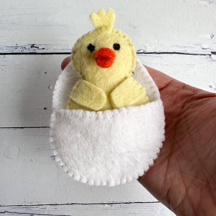 One Easter Chick Peek-A-Boo Pal for wholesale by Sewing Seeds Play