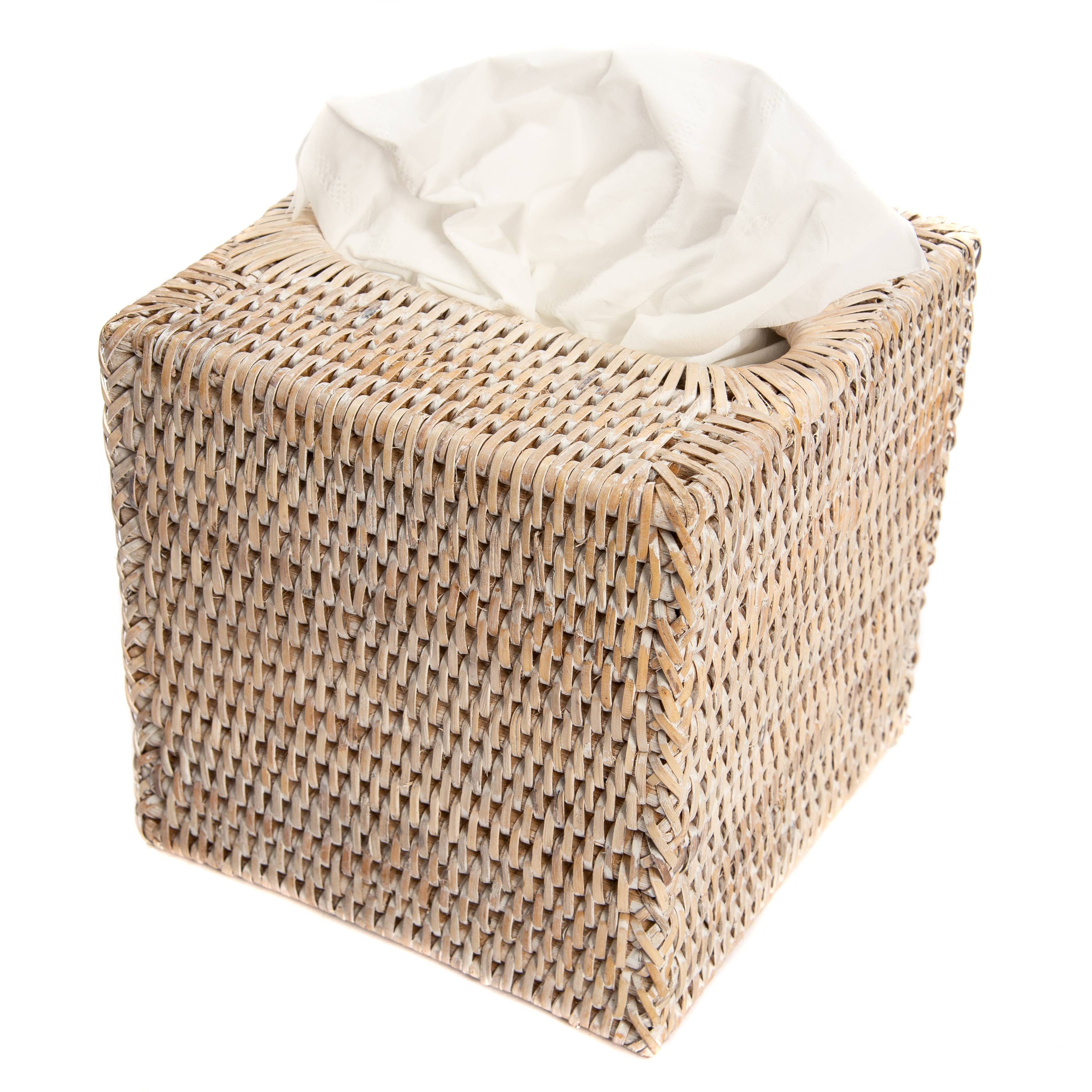Artifacts Trading Company - Wholesale Tissue Box - Rattan Column Tissue Box Cover – Bathroom Accessory0