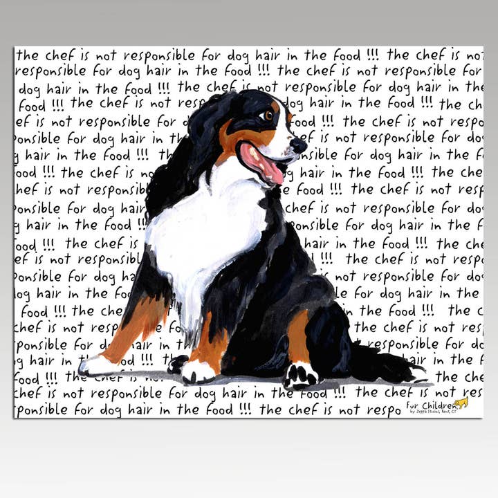 Bernese Mountain Dog Cutting Board for wholesale by Zeppa Studios