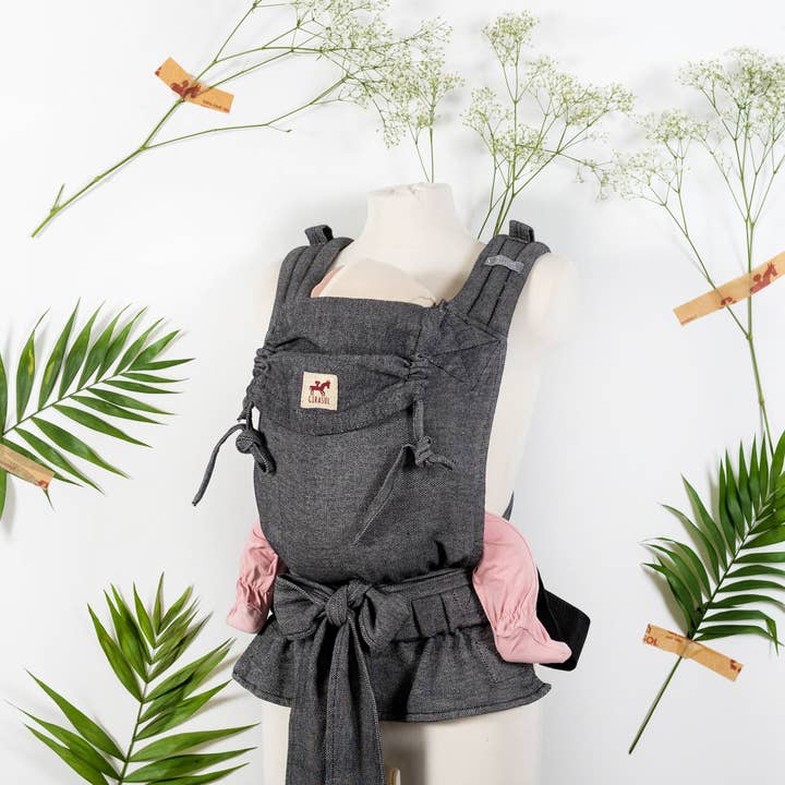 MySol Reverse Tulum baby carrier - recycled cotton, sustainable for wholesale by Girasol