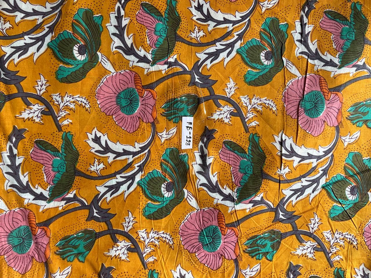 Bhawana Handicrafts – wholesale Fabric paint – Sanganeri Floral Craft Indian Hand Print Dressmaking Block4