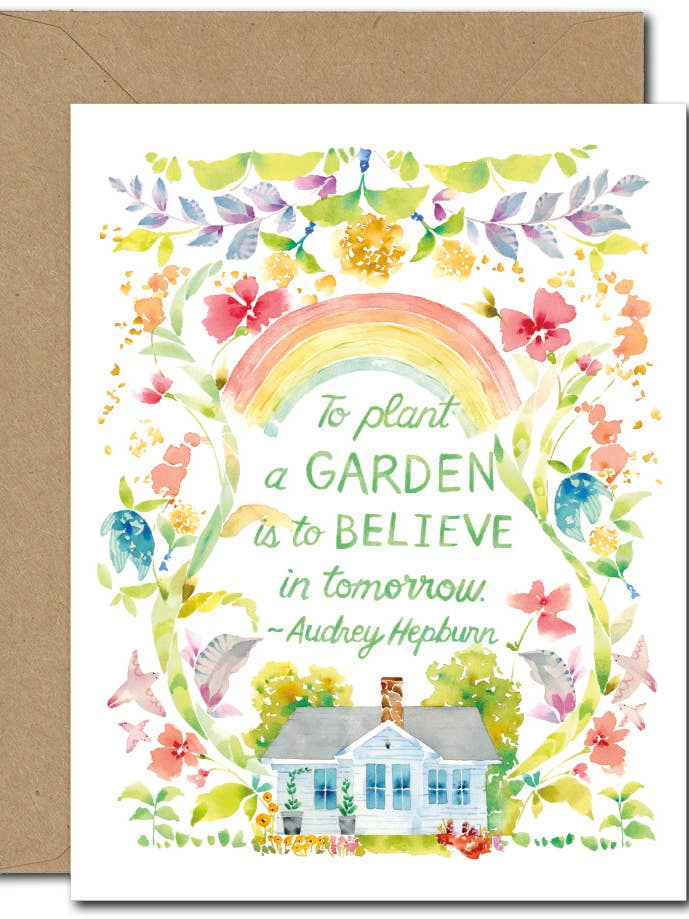 Audrey Hepburn (II) GREETING CARD for wholesale by June Watercolor