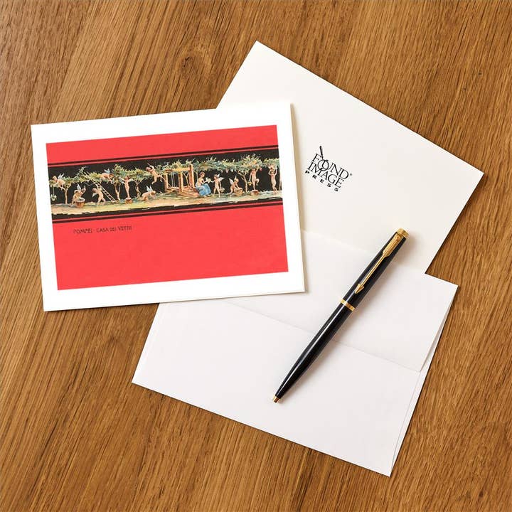 Found Image Press - Wholesale Stationery/Notecard Set - Greeting Card AH-10 Motif from Pompeii1