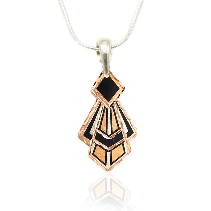 Collier design Artdeco N 608 pour la vente par COPPER ARTS INC.