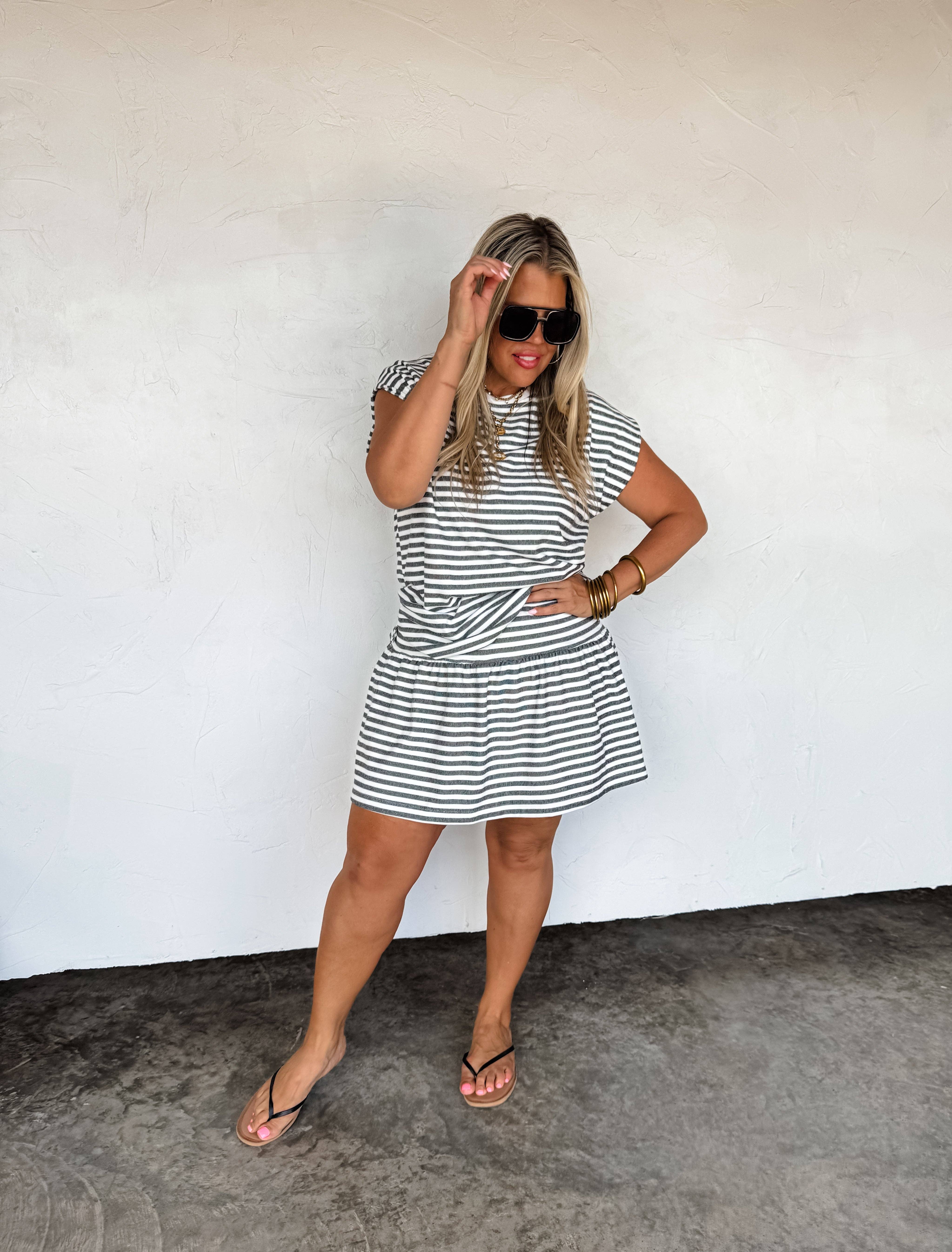 BLAKELEY - Vente Ensemble haut et jupe - Femme - ENSEMBLE JUPE-SHORT À RAYURES CÔTIÈRES7