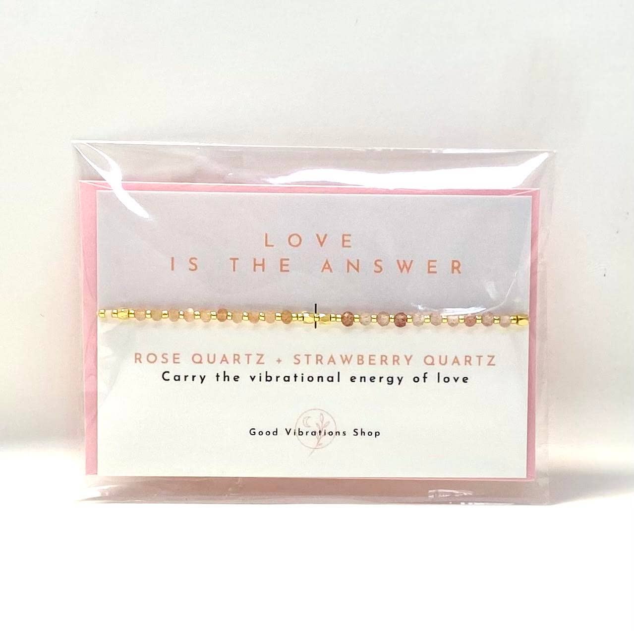 Good Vibrations Shop - Vendita all'ingrosso Bracciale con perline - Love Is The Answer, bracciale Gemstone Intention2