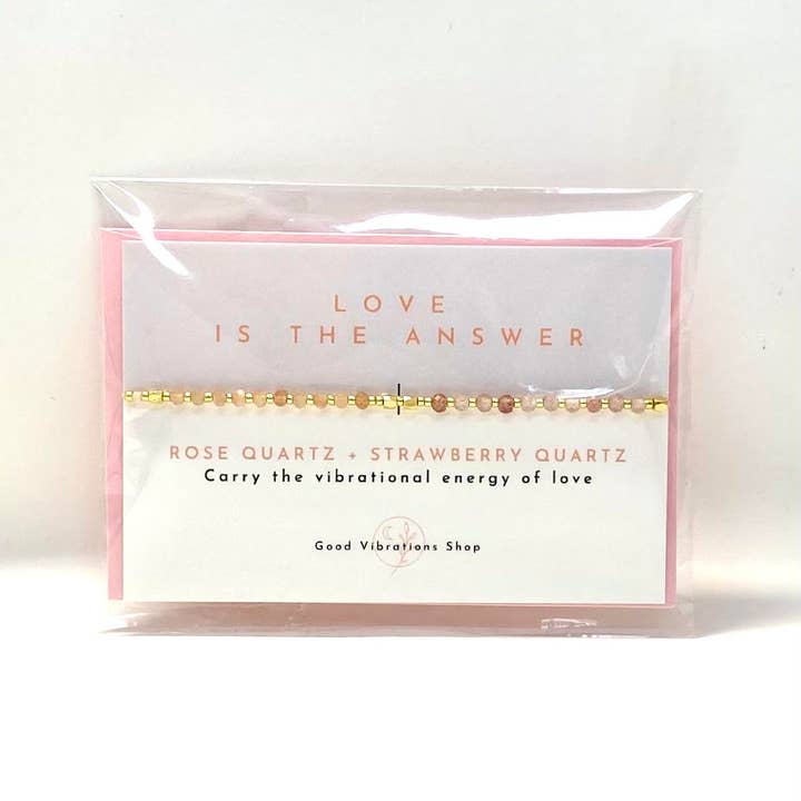 Good Vibrations Shop - Wholesale Beaded bracelet - Love Is The Answer ⎮ Gemstone Intention Bracelet2