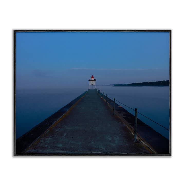 Farol à Noite - Arte de Parede emoldurada por atacado de Stupell Industries