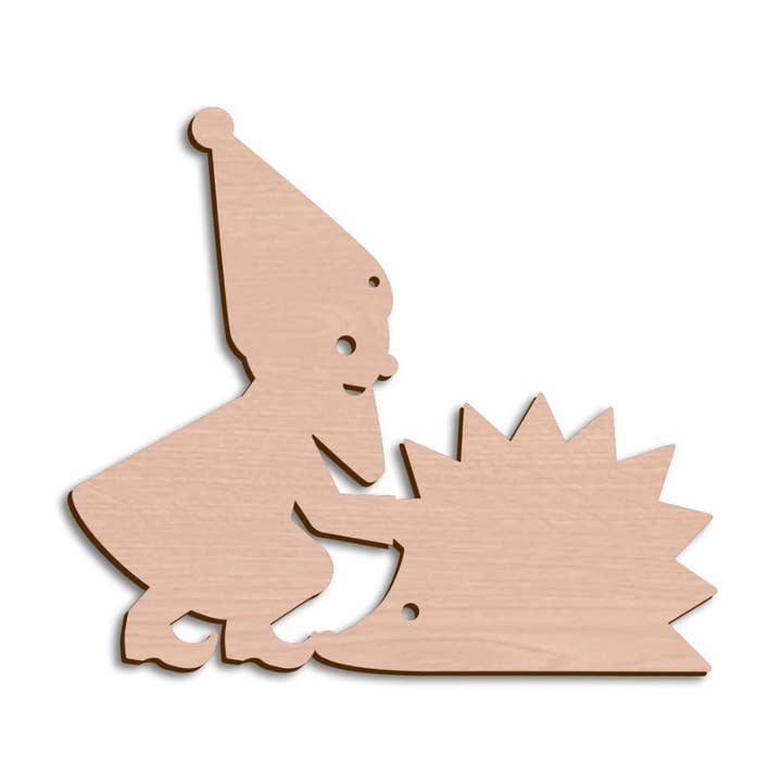 Gnome 70-90 x 75 x 3 mm gnome and hedgehog for wholesale by NineLives