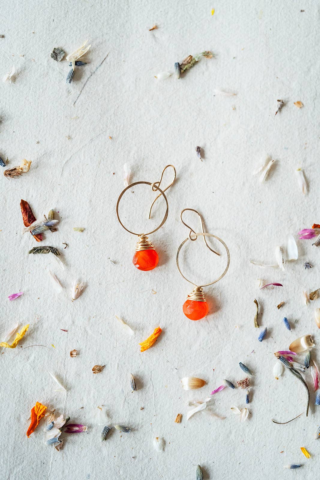 Bella Vita Jewelry - Wholesale Dangle Earrings - Pantone Earrings | Megan Hoop and Natural Stone Earrings10