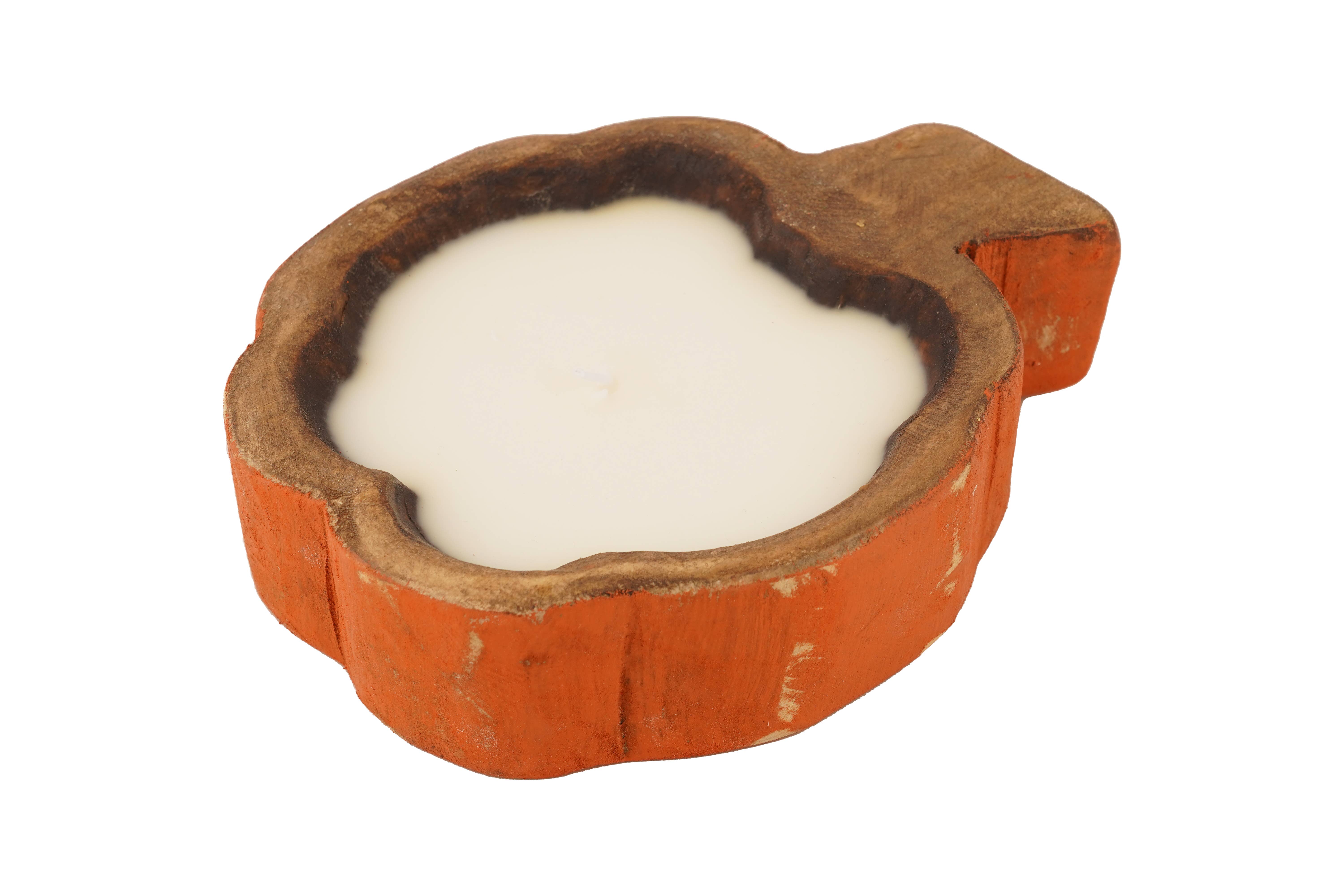 My Amigos Imports - Wholesale Candle Holder - Pumpkin-Small-Candle Ready-Original Design-6x8 inches12