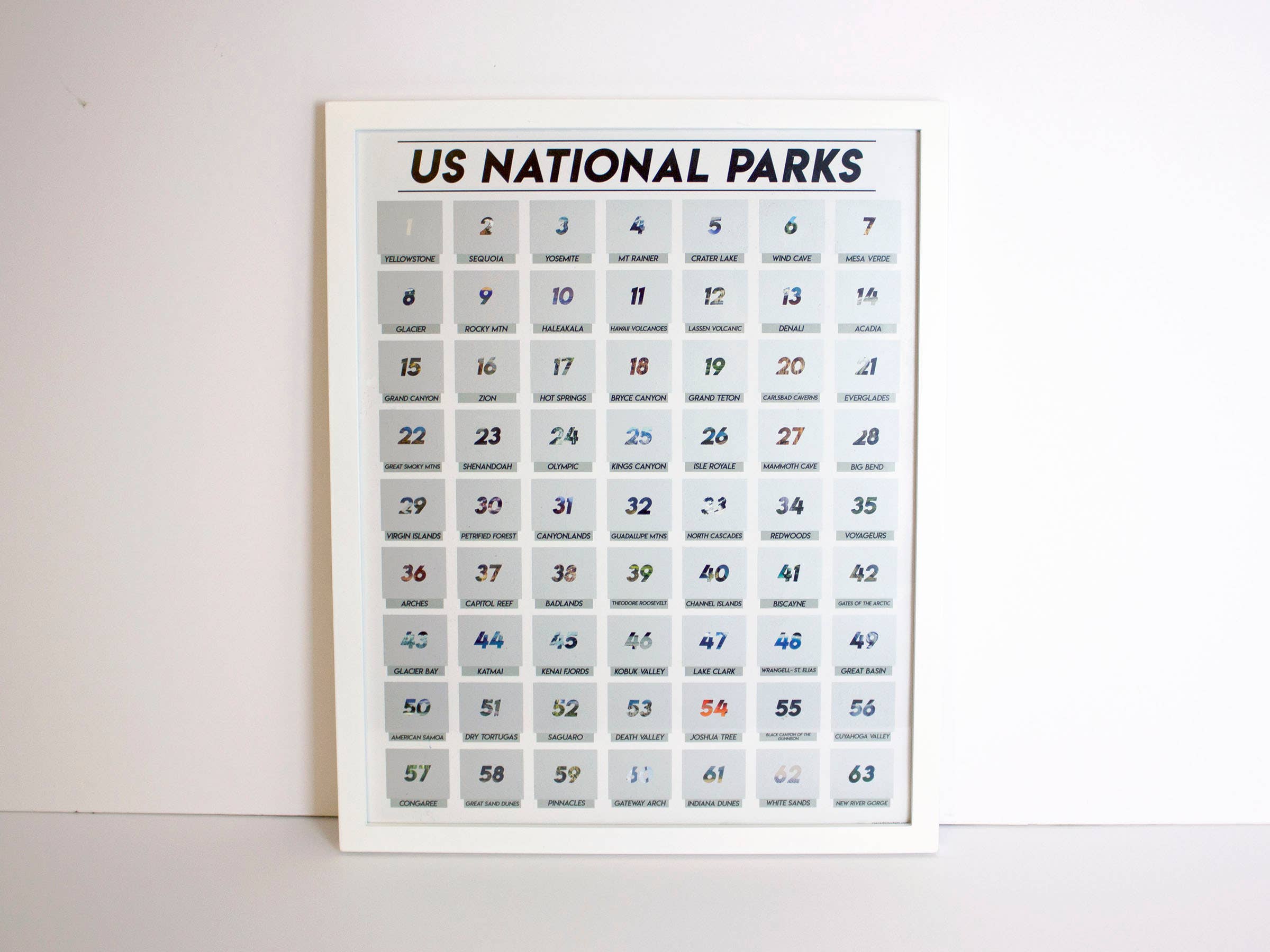 Cascadia Modern - Wholesale Poster - National Parks Scratch-Off Poster5