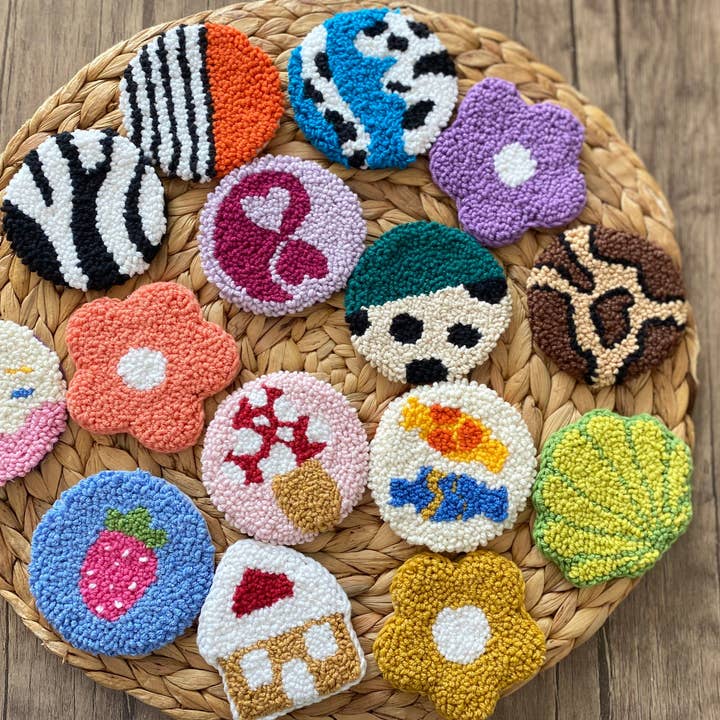 Juego de 2 posavasos para coche con agujas perforadas para venta al por mayor de Fireflypunch