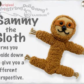 Kamibashi - Wholesale Keychain - Unisex - Sammy the Sloth String Doll Keychain