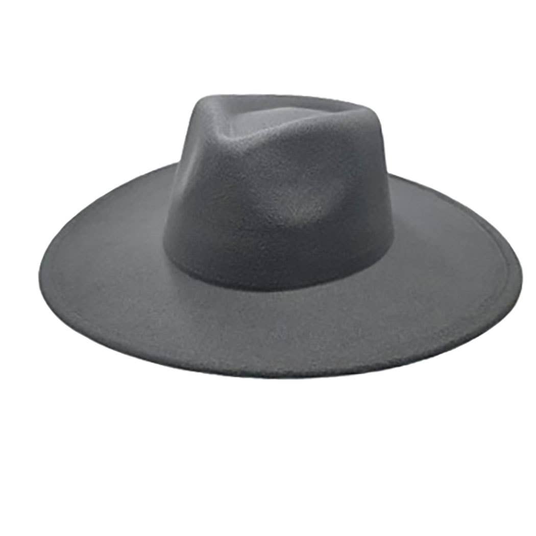 AdornWise – wholesale Fedora - Unisex – Vegan Felt Rancher Fedora Hat with Wide Brim3