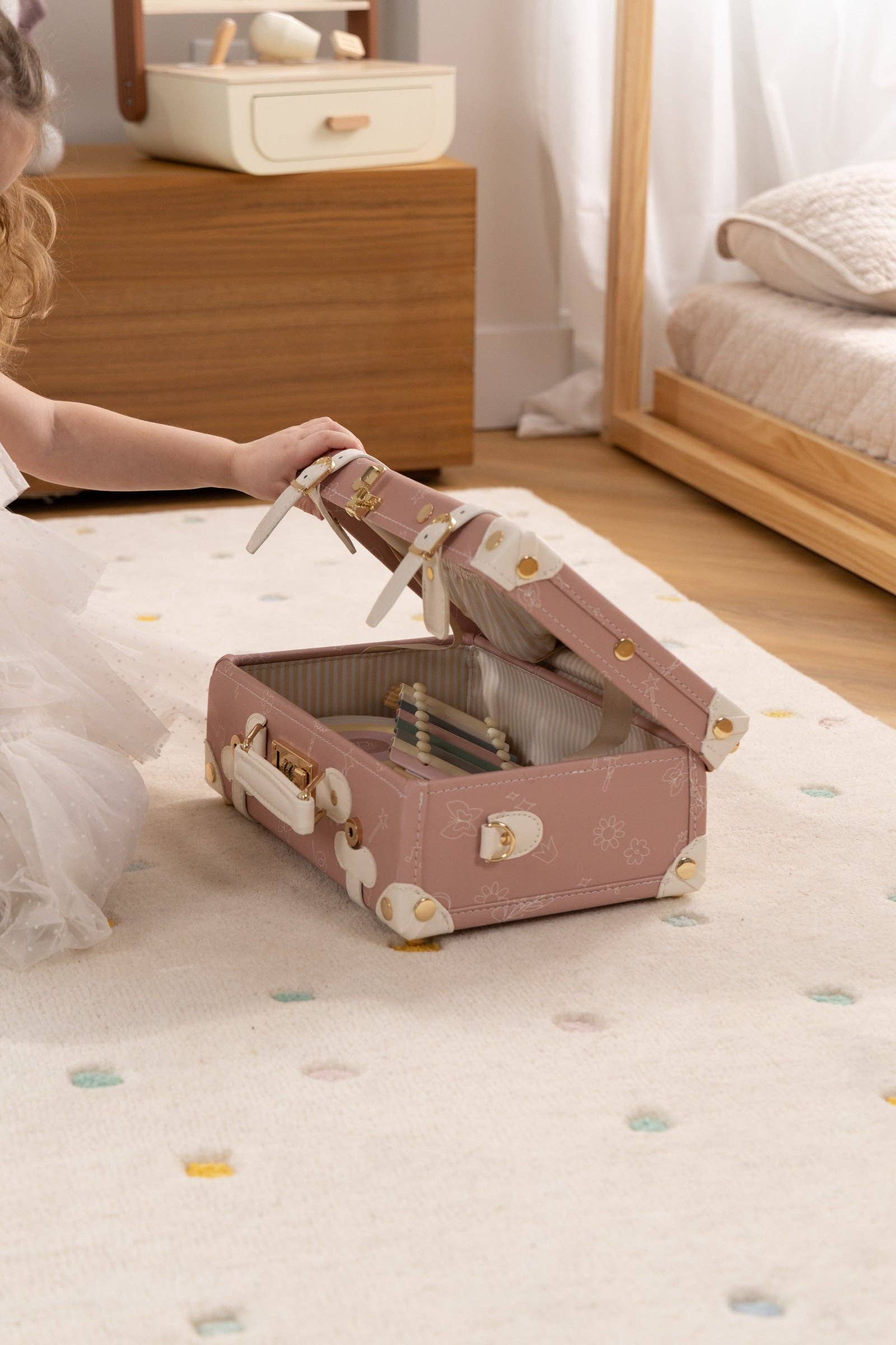 Coco Village - Wholesale Toy Set - Kids - Vegan Leather Play Suitcase - Ballerina8