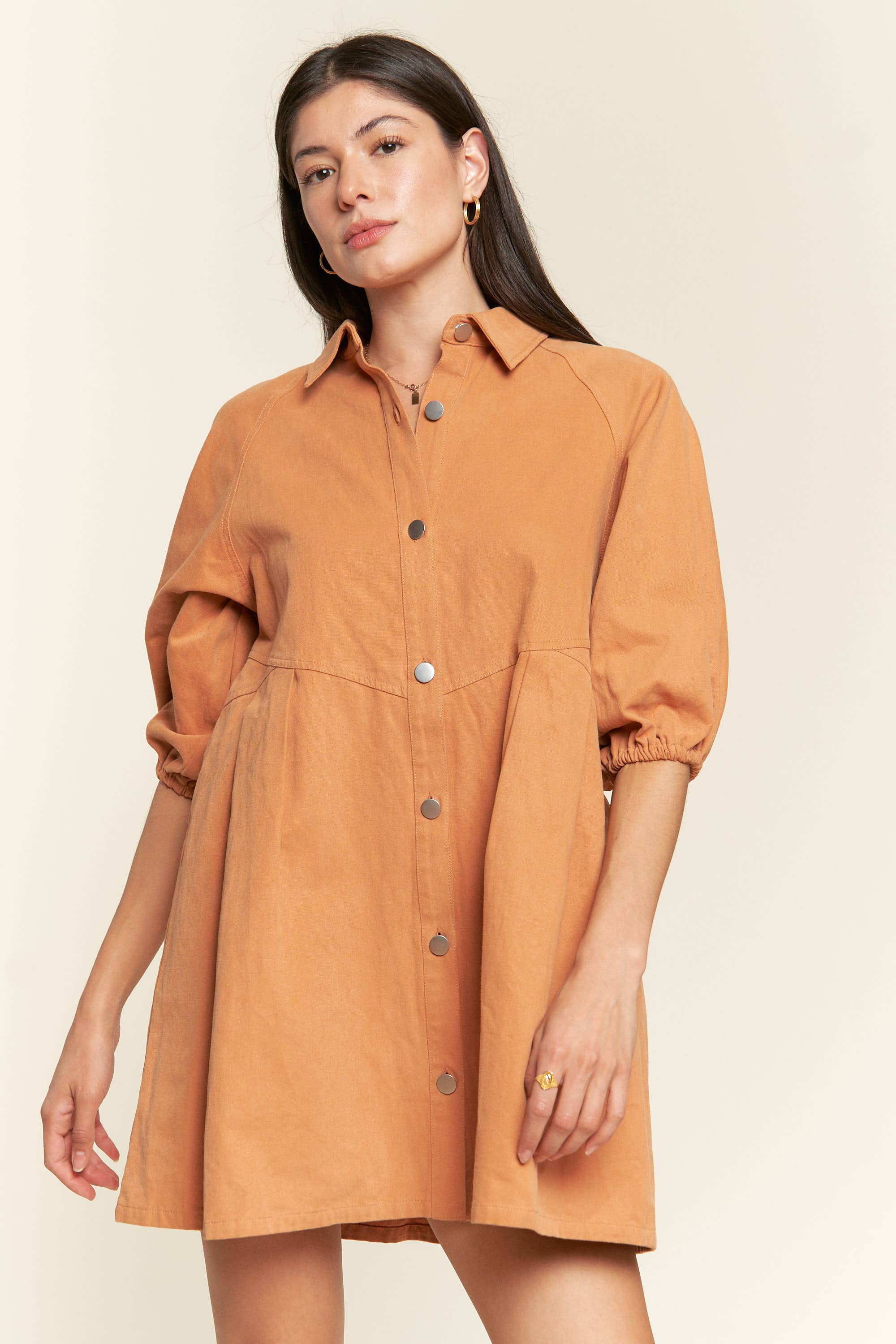 JADE BY JANE - Wholesale Dress - Women's - Washed denim style dress JJD5019 (Regular size only)7