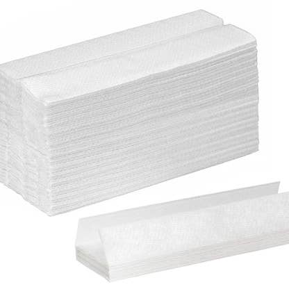 EcoQuality - Wholesale Paper Towels - White 1-Ply C-Fold Paper Towels, 9.5 x 11.5, Multi-Fold0
