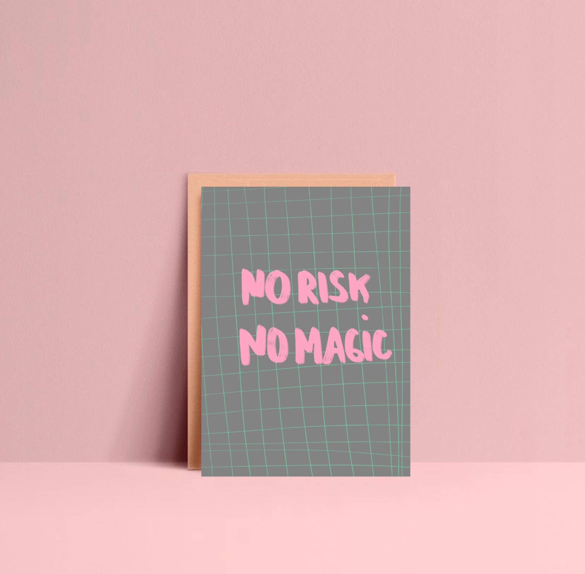 Ute Arnold / Hej.Ibiza - Wholesale Postcard - No Risk no Magic postcard