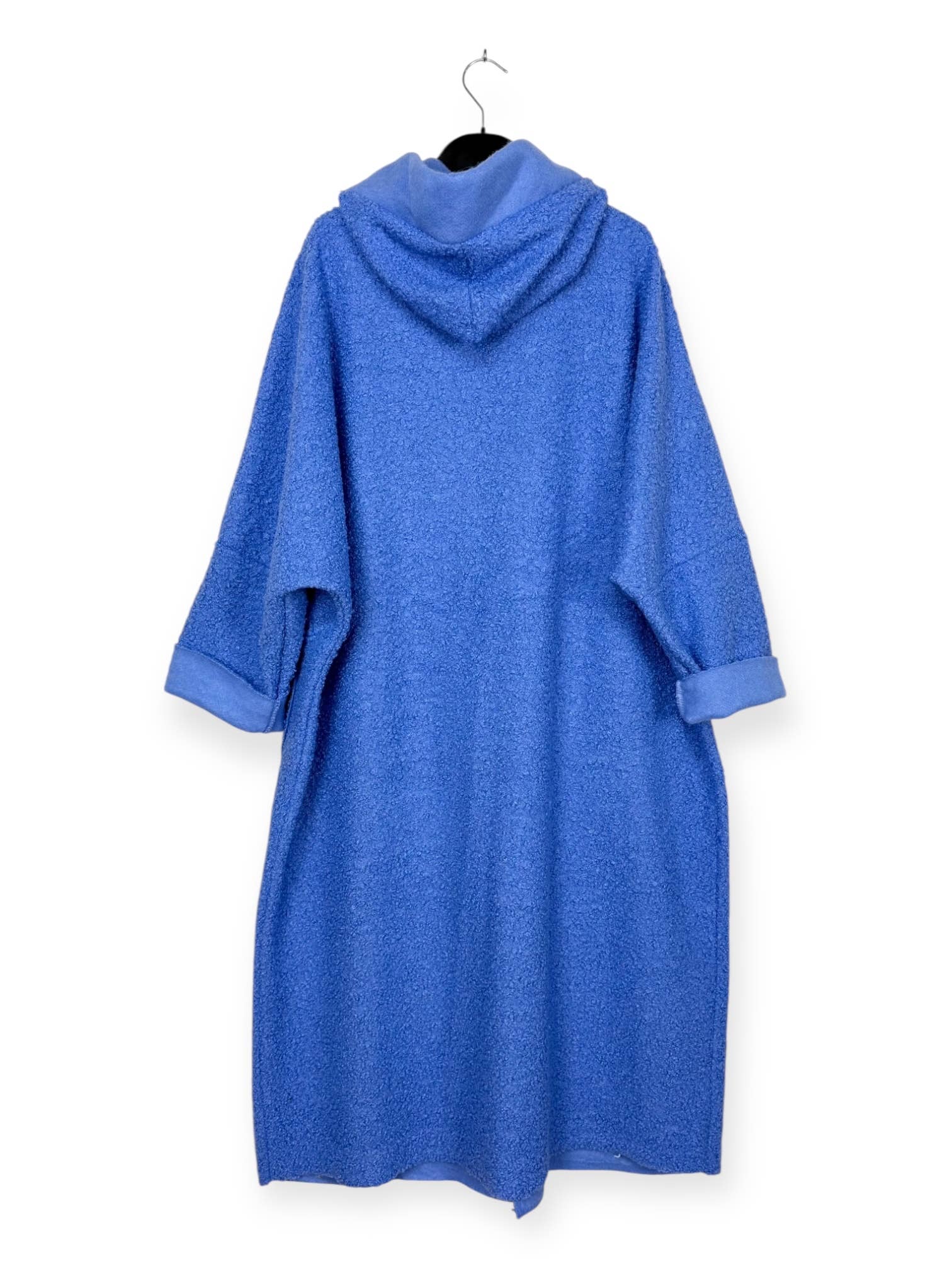 Lucky Nana - Wholesale Coat - Women's - AH 22158 - Long Coat in Bouclé Fabric9