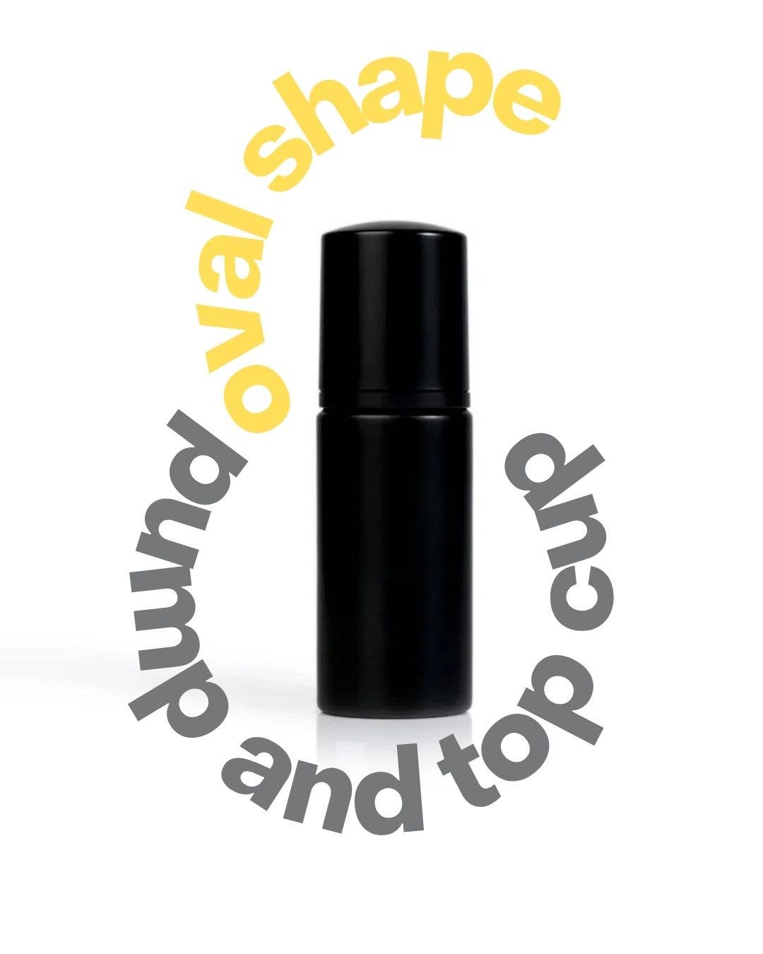 Bee Happy - Vente Frigos à cosmétiques - Bouteille en verre noir mat, 30 ml - 1 oz, 60 ml - 2 oz, 50 ml - 1,7 oz4