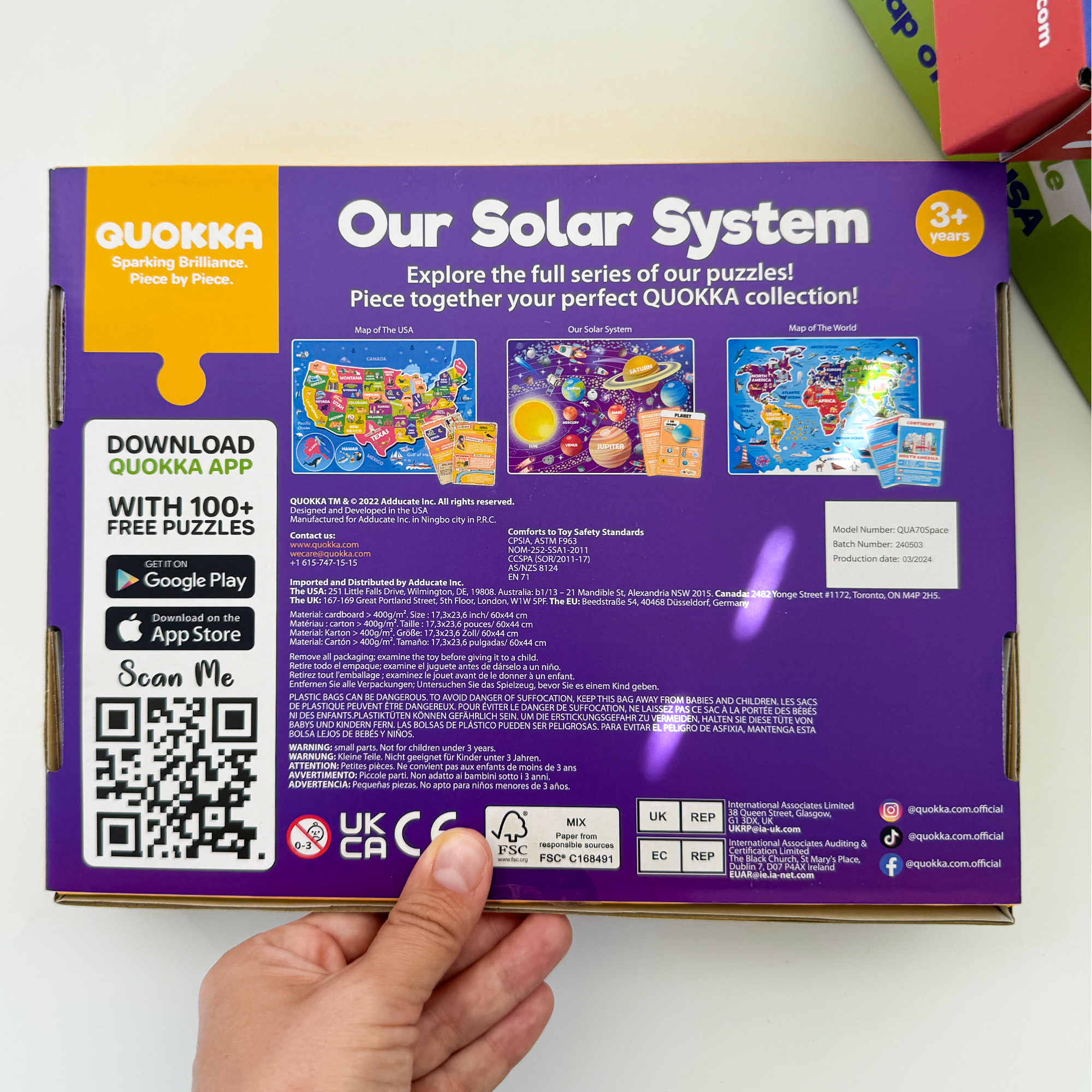 QUOKKA - Wholesale Puzzle - Kids - Learn Space 150-piece Puzzle with Question Cards7