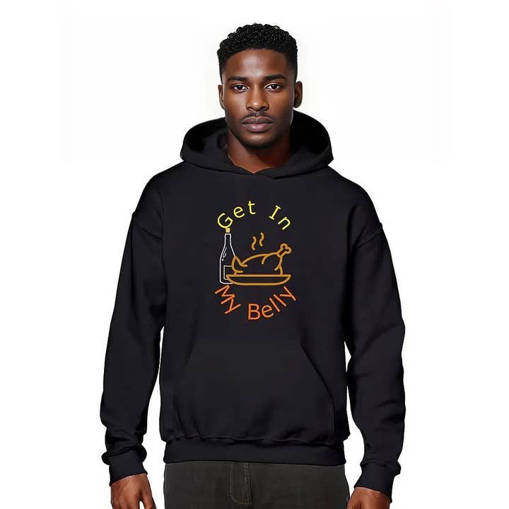 Get in My Belly Thanksgiving Unisex Heavy Blend hættetrøje for engroshandel hos TFC&H Co.