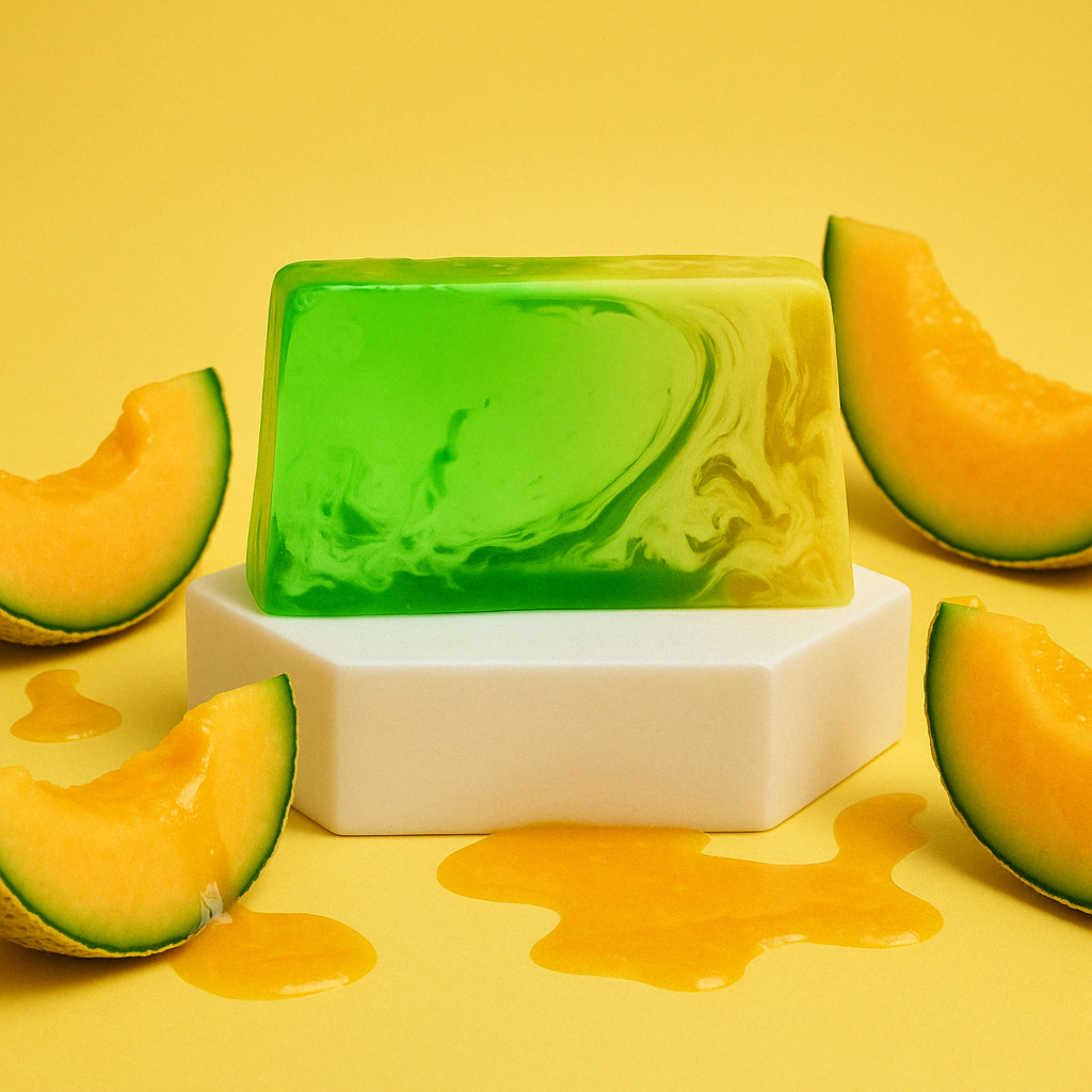 Palais des aromes - Vente Pains de savon - Tranche de savon Melon x100