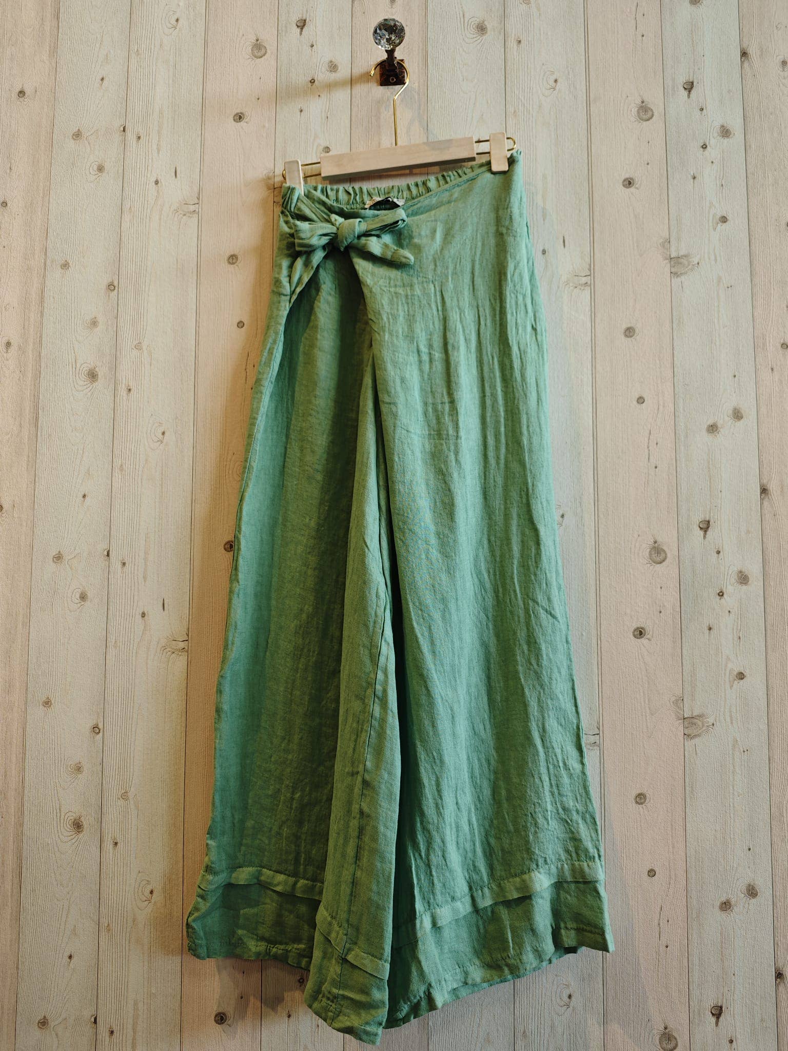 Linen & More - Vendita all'ingrosso Pantalone - Donna - Pantaloni con fusciacca in lino 100% REF 301887