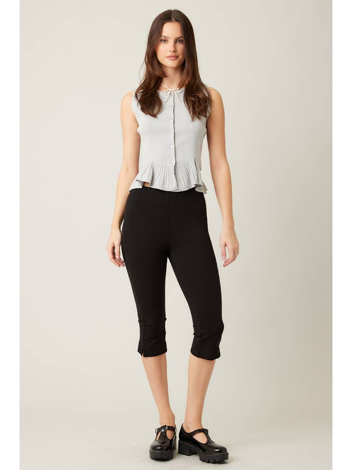 ILLA ILLA - Wholesale Cardigan - Women's - Everyday Comfort Knit Ruffle Hem Cardigan Sweater Tank32