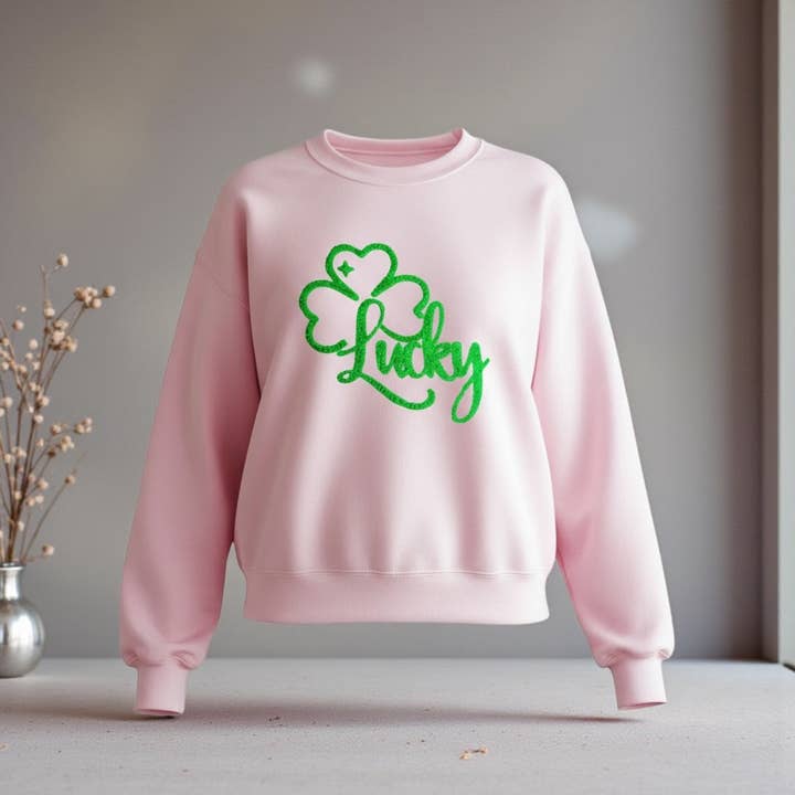 Lucky Clover Crewneck Sweatshirt for wholesale by Facing West