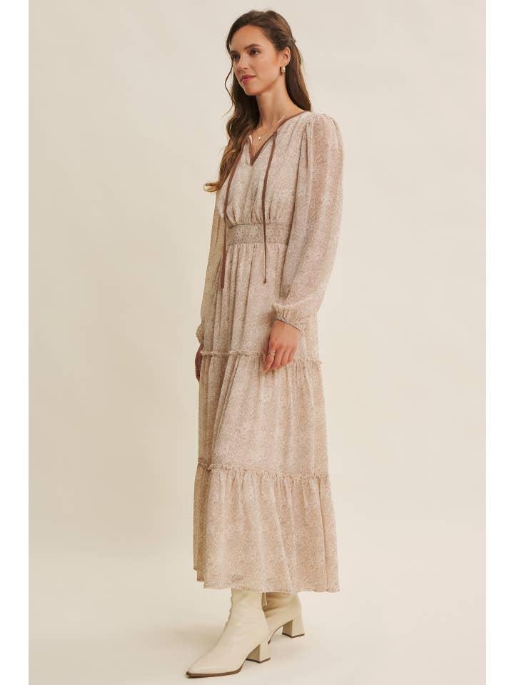 in february - Wholesale Dress - Women's - DELICATE ROMANTIC SHEER FLORAL MAXI DRESS27