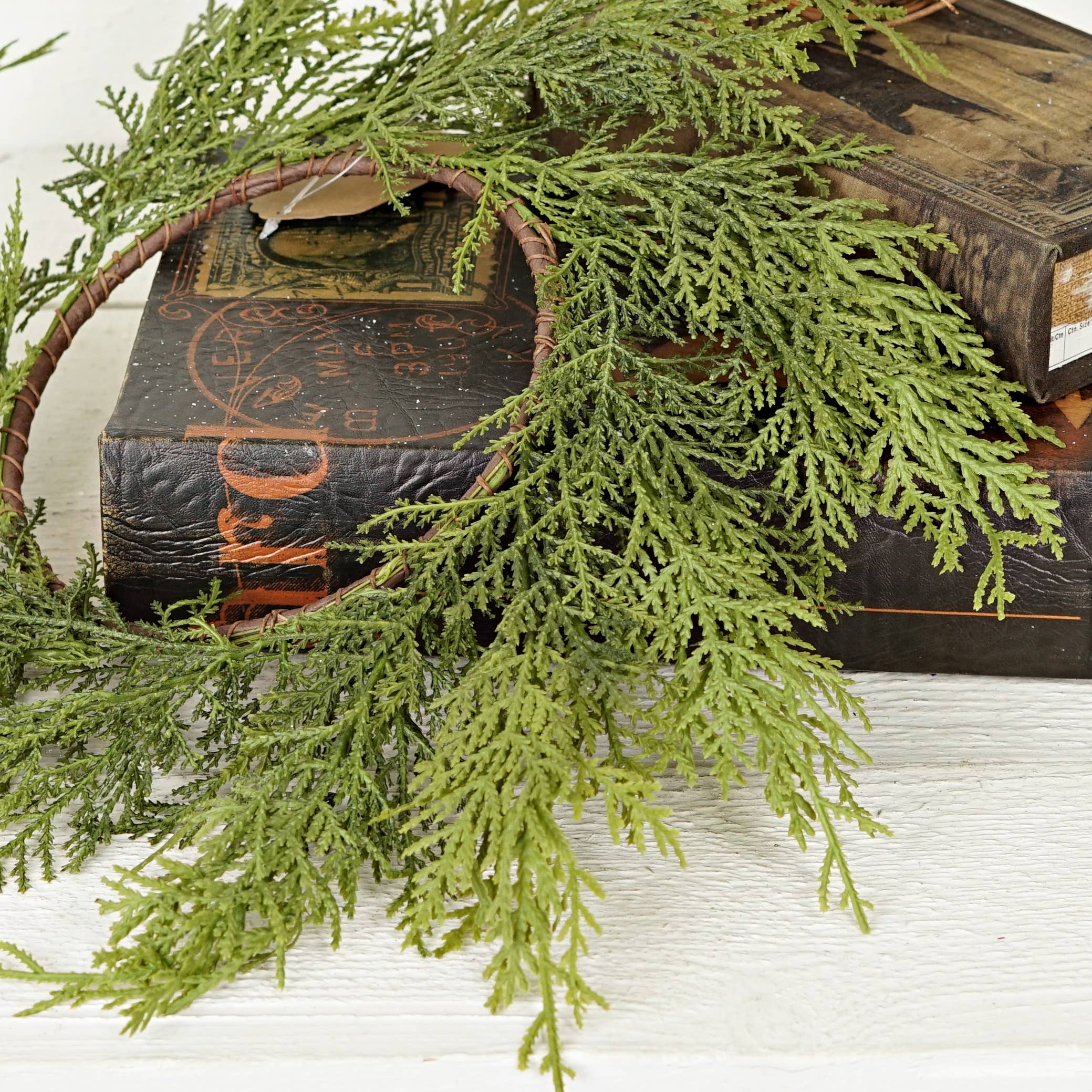 Holiday Depot Inc. - Wholesale Wreath - 510302- 6.5in(18in) Ring-Superior Real Touch Mix Cedar4