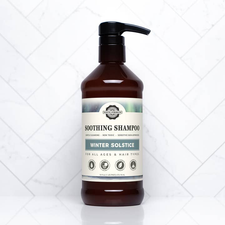 Rustic Strength - Wholesale Hair Shampoo - Soothing Shampoo | Winter Solstice | 16 oz Bottles