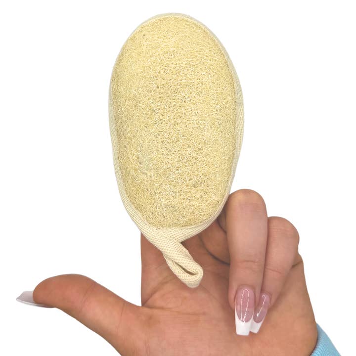 Loofah Facial Exfoliator w/ pouch for wholesale by Nurture Goods