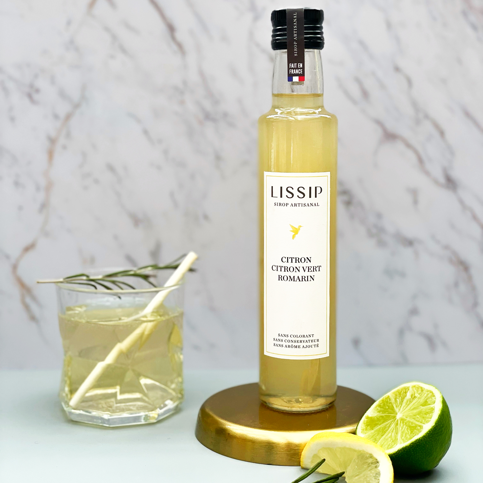 Lissip - Wholesale Flavored Syrup - Lemon | Lime | Rosemary Homemade Syrup - 25cl3