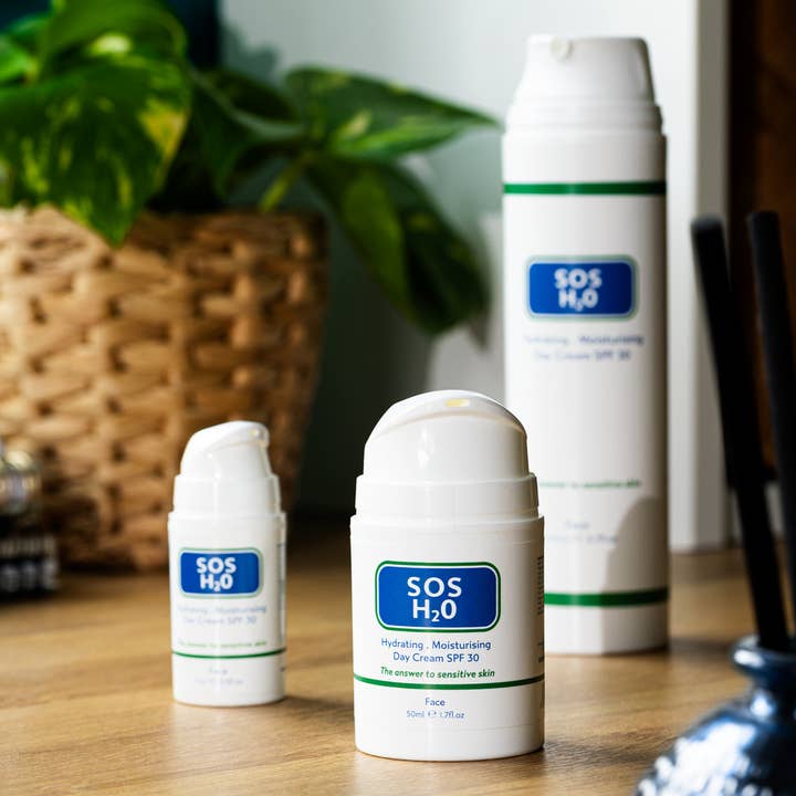 SOS H20 Day Cream SPF 30, 200ml for wholesale by SOS Serum Skincare