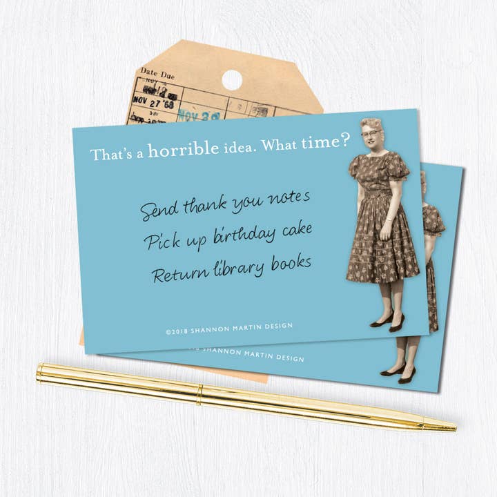 Shannon Martin Design - Wholesale Sticky Notes - What Time Sticky Note1