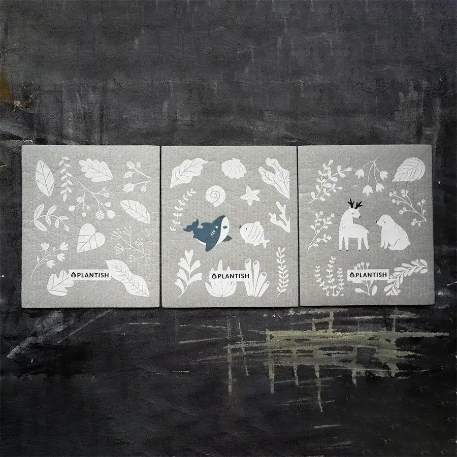 Plantish - Wholesale Dishcloth - First Frost - Swedish Sponge Cloth1