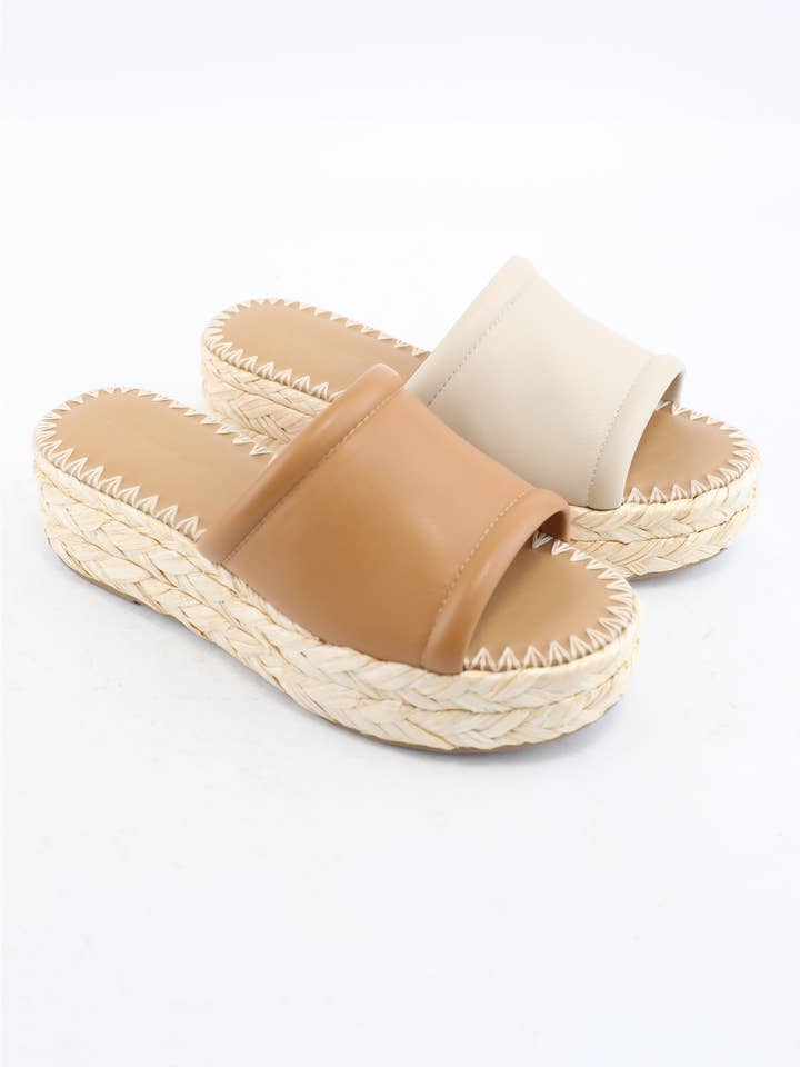 WEEKLY DEAL MONTE-C TRENDY WIDE PADED STRAP UPPER BRAID PLA for wholesale by CCOCCI