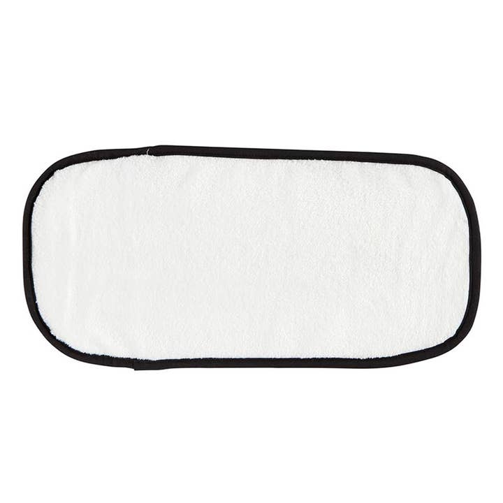 Bella Sleep + Spa - Wholesale Wash Cloth - Plush Face Cloth - White with Black Trim3