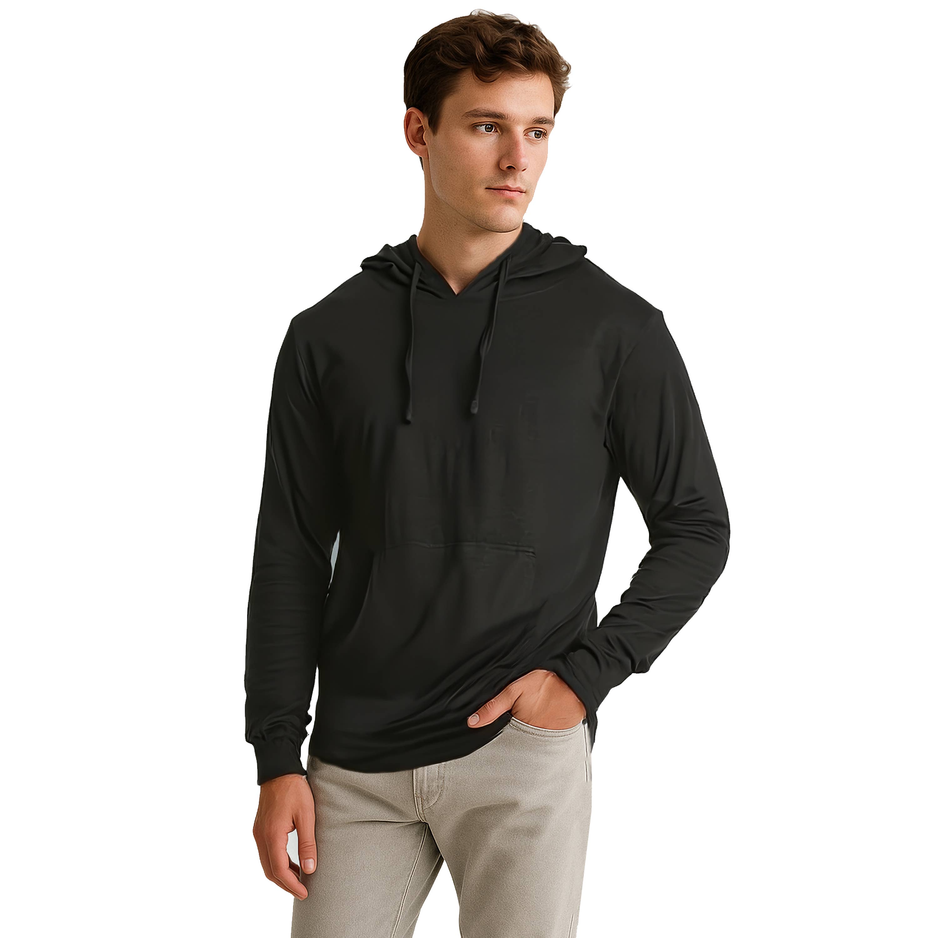 Galaxy By Harvic - Wholesale Hoodie - Men's - Men's Lightweight Casual Pullover Drawstring Hoodie W Pocket5