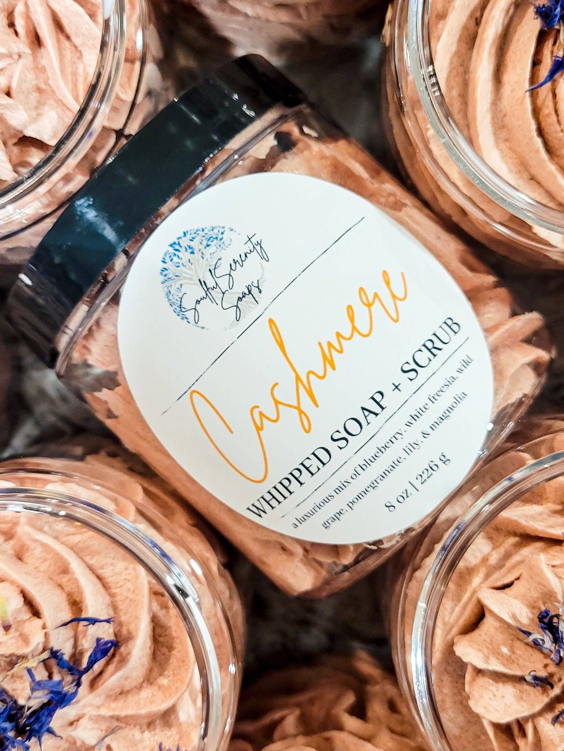 Soulful Serenity Soaps - Wholesale Whipped Soap - Cashmere Whipped Soap + Scrub3