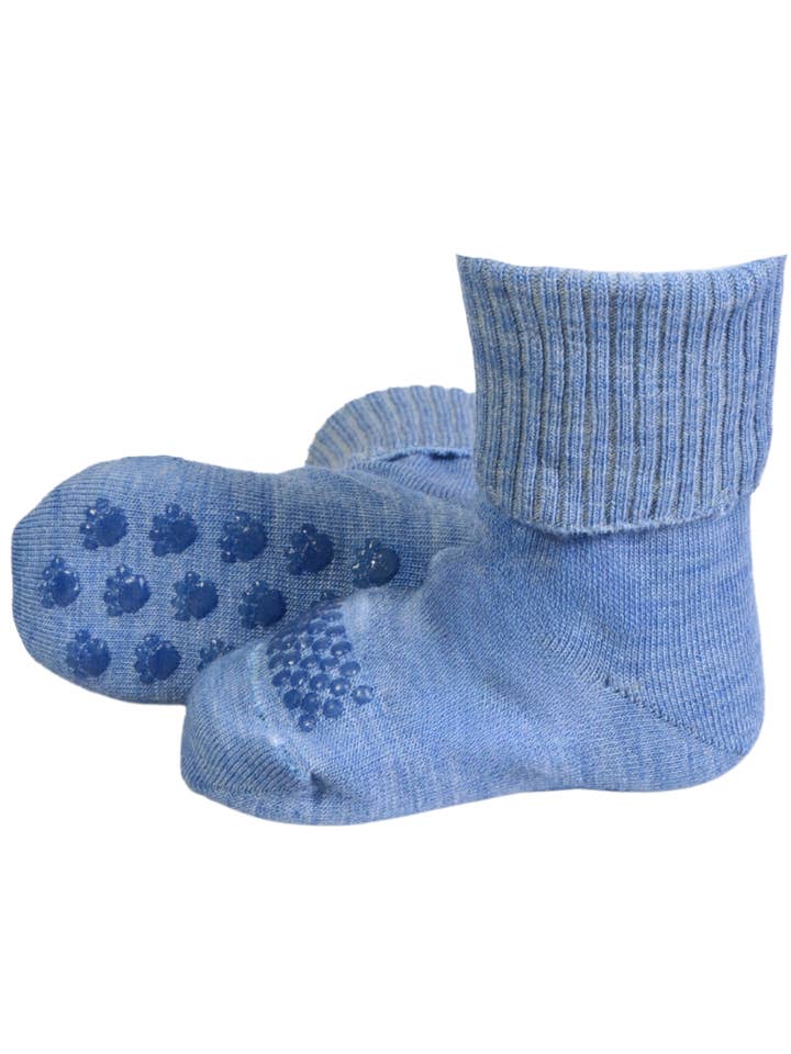Calzini in lana blu OREGON per neonati per la vendita all'ingrosso da parte di Sokisahtel I BestSockDrawer