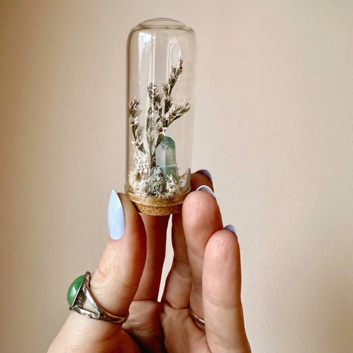 CA Studios - Wholesale Terrarium - Saltwater Breeze Mini Terrarium Crystal Beach Desk Decor7