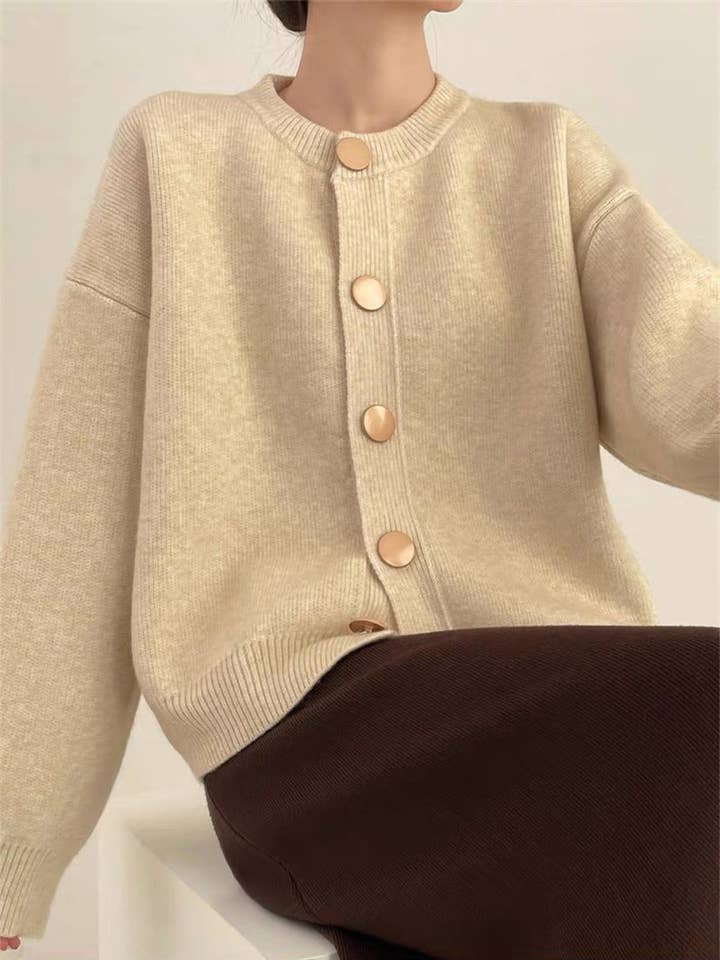 Marayn - Wholesale Cardigan – Women’s - Chic Knit Cardigan Korean Style Cozy Modern10